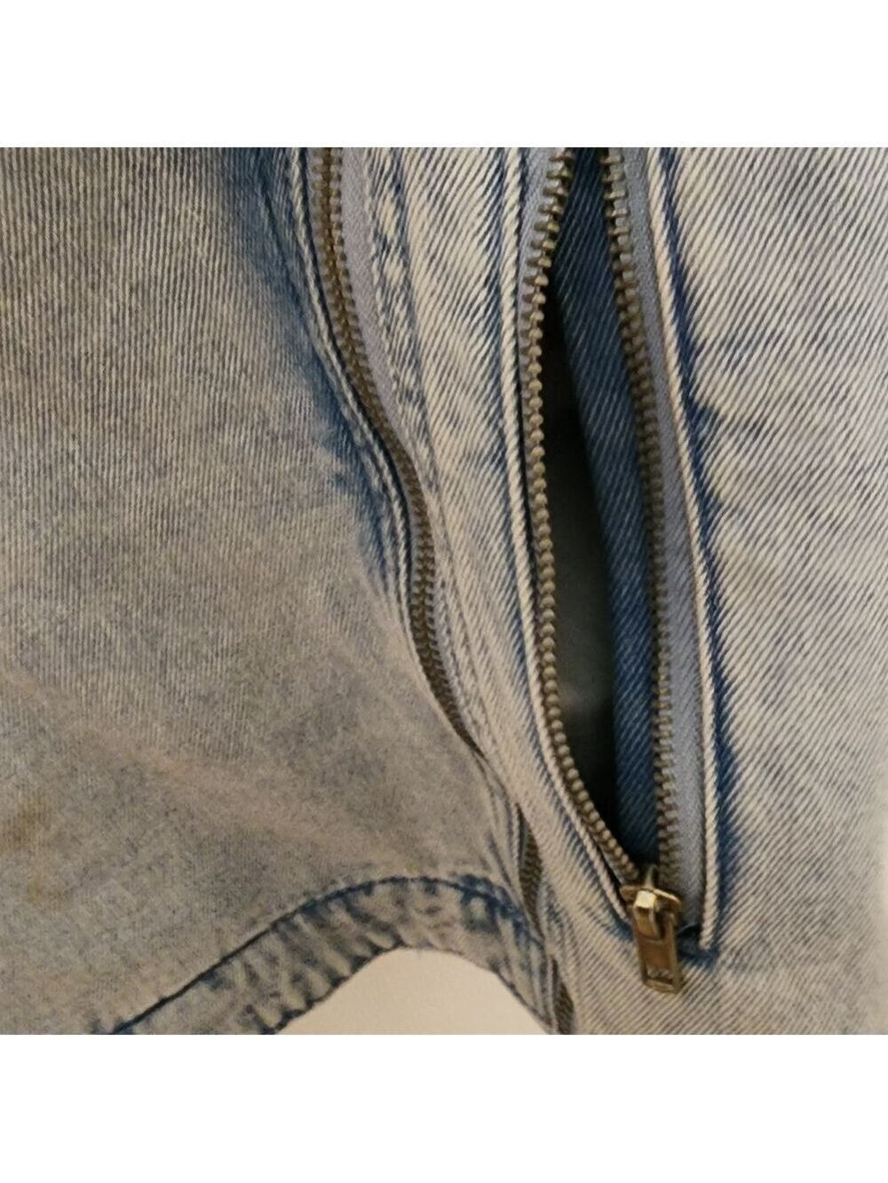 Time and Tru Light Blue Denim Jacket with Sherpa Collar - Picture 5 of 7